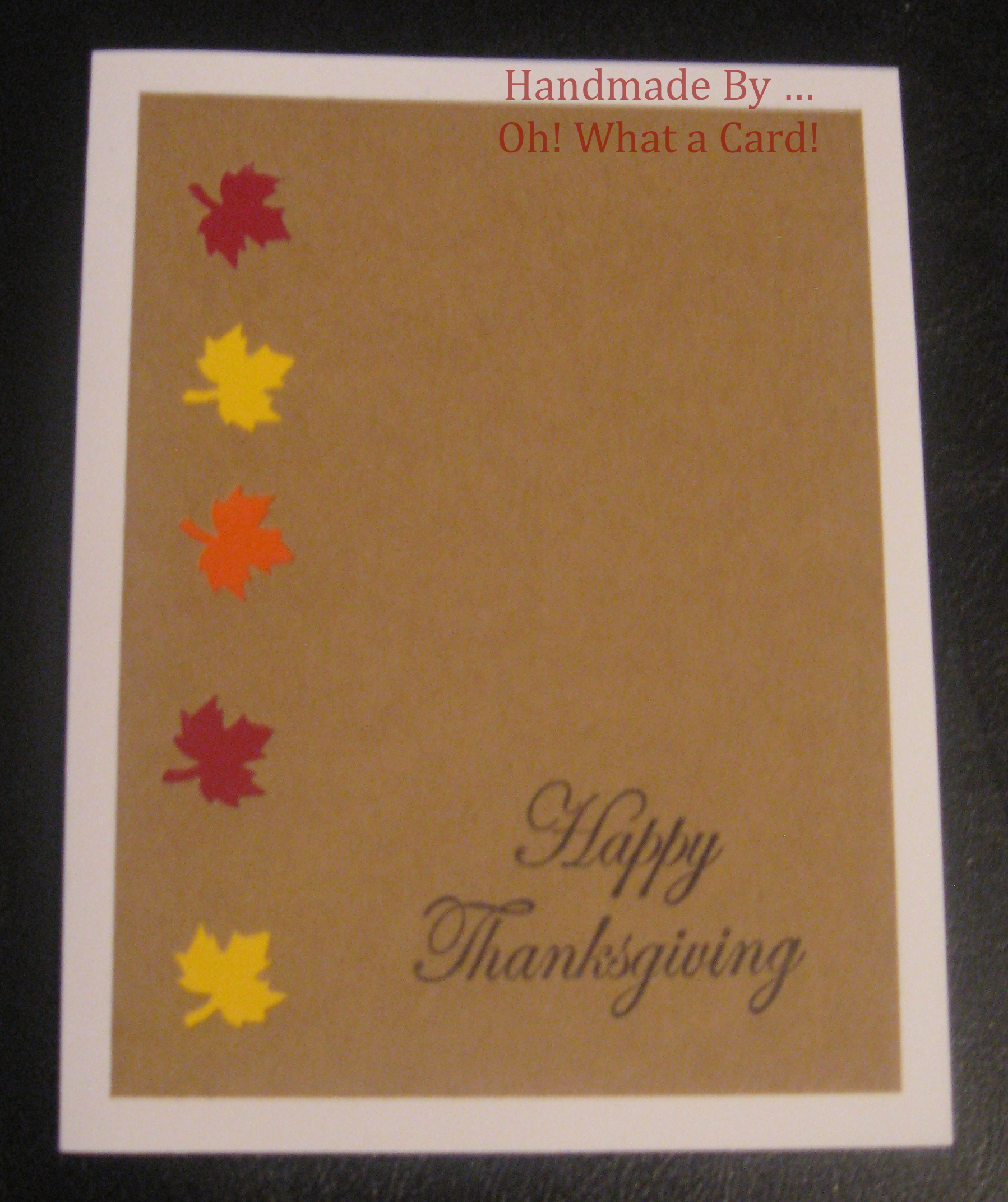 It's Beginning to Look A Lot Like...Thanksgiving