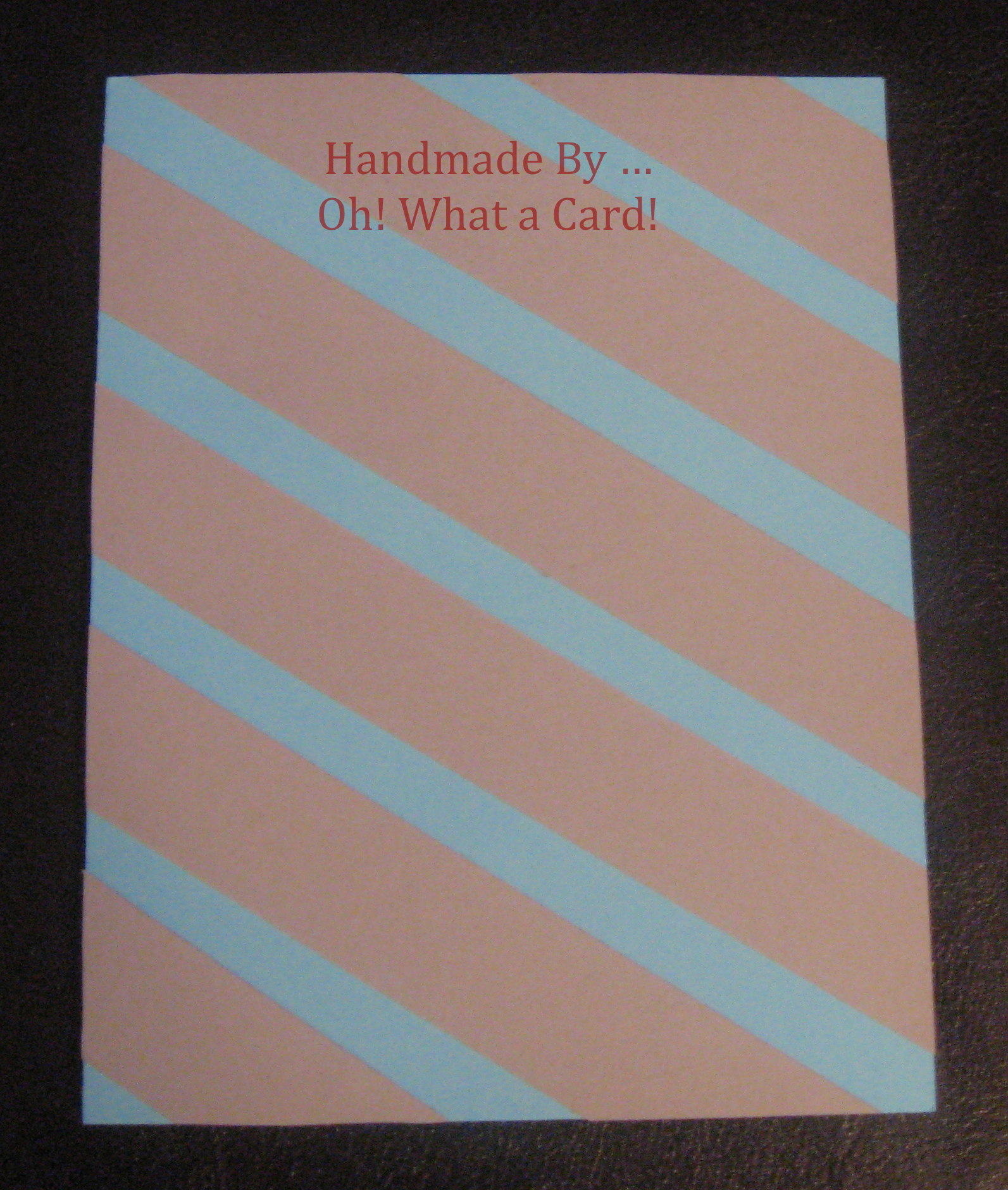 Sensational Stripes - Sea Blue Card