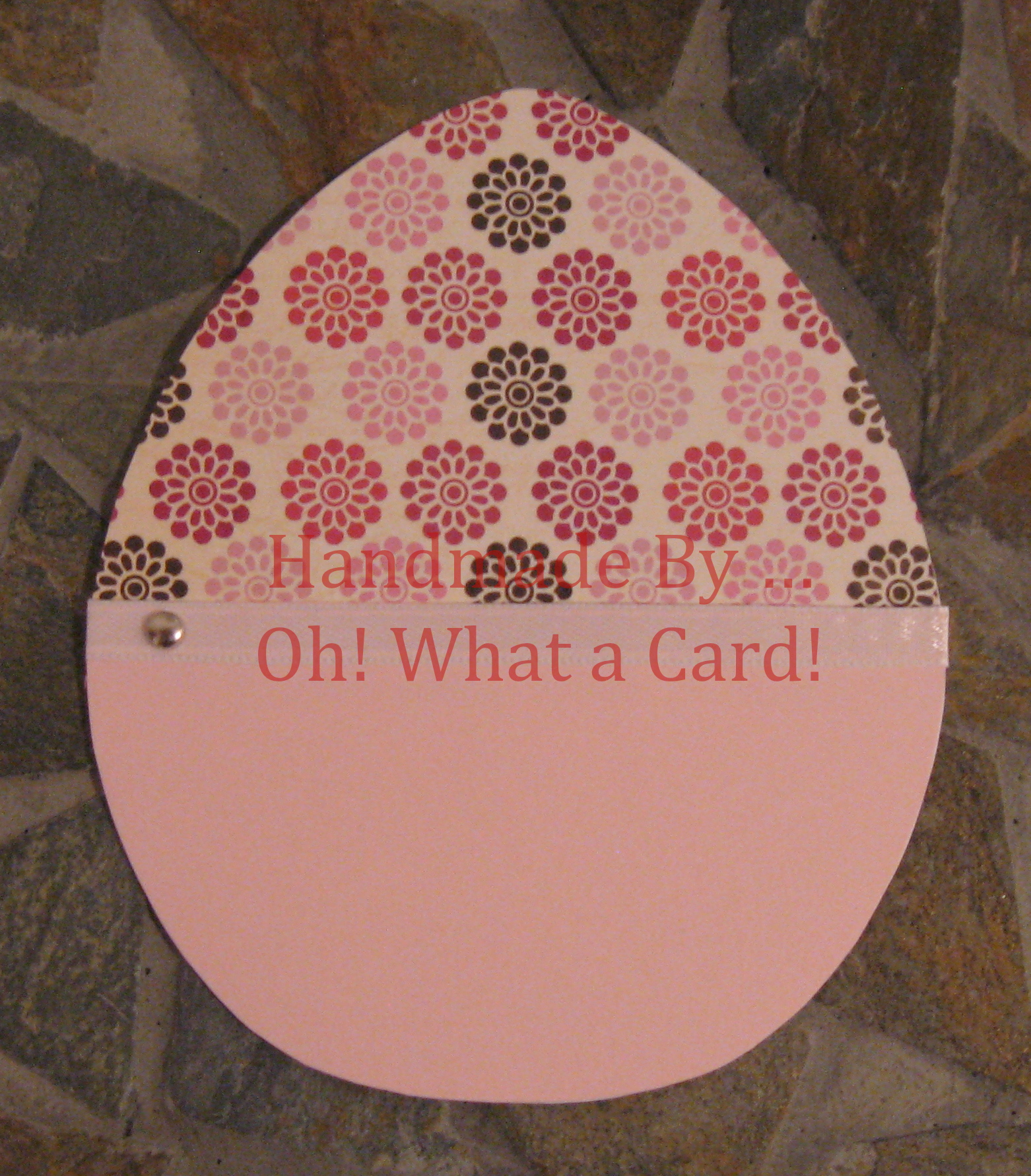 Flowery Easter Egg Card