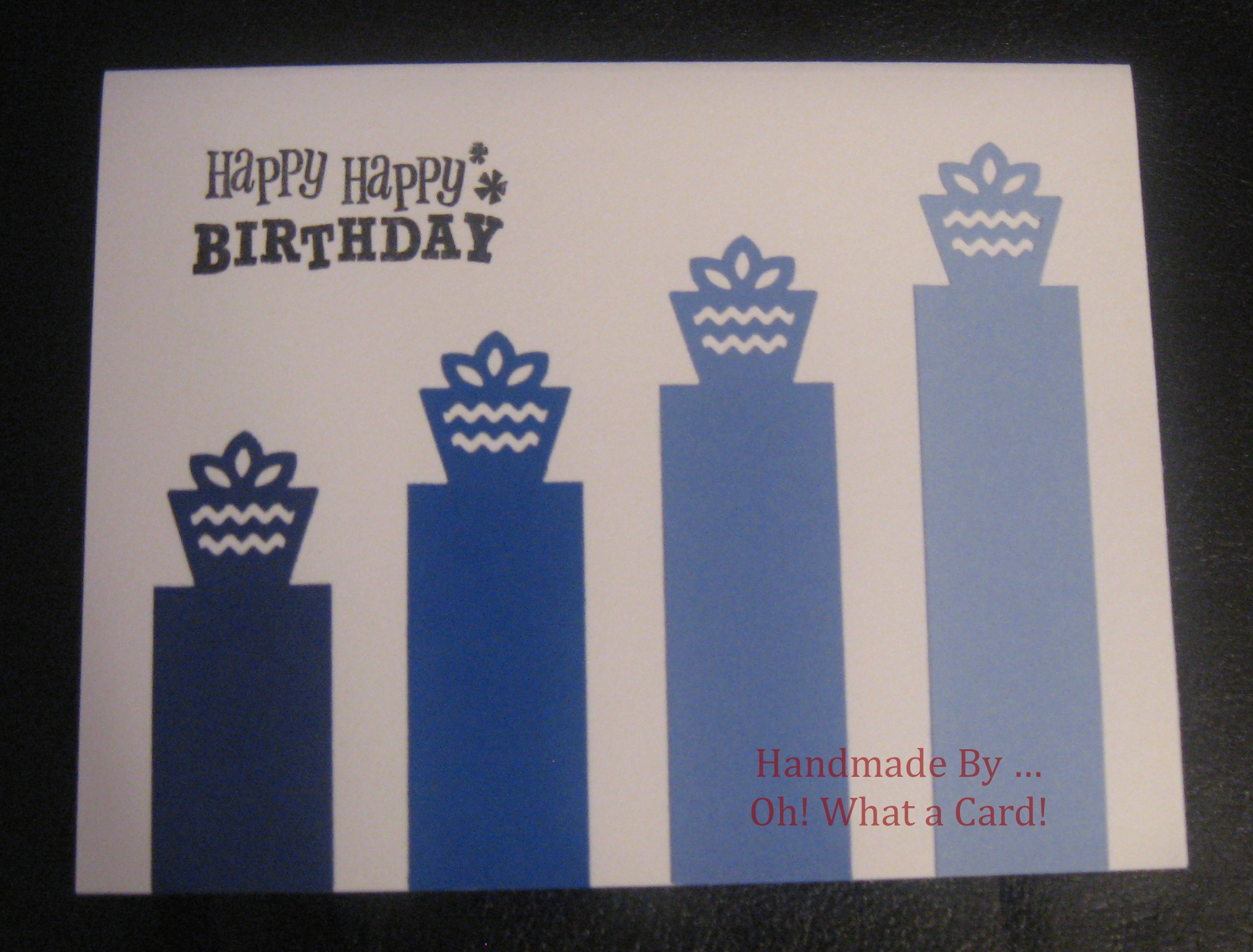 Gift Podium - Blue Card