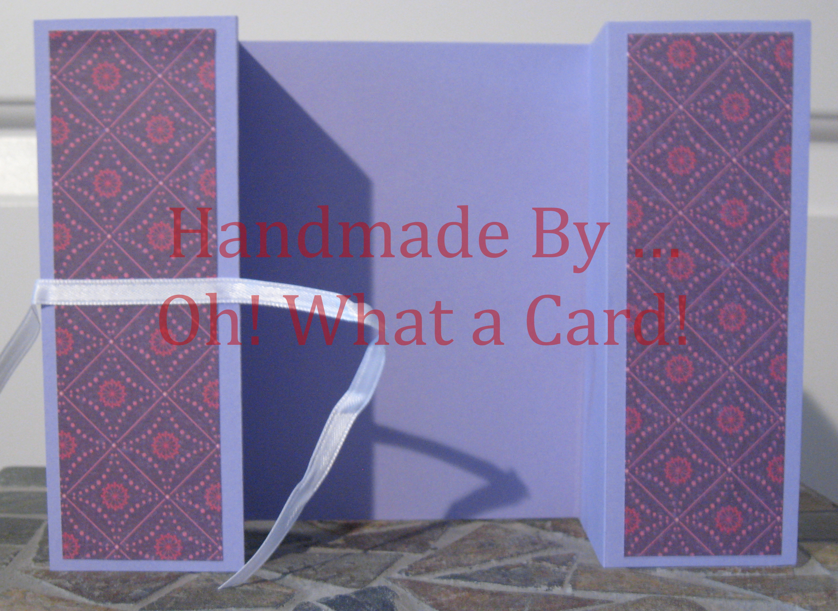 Violet Diamond Shutter-Fold Card