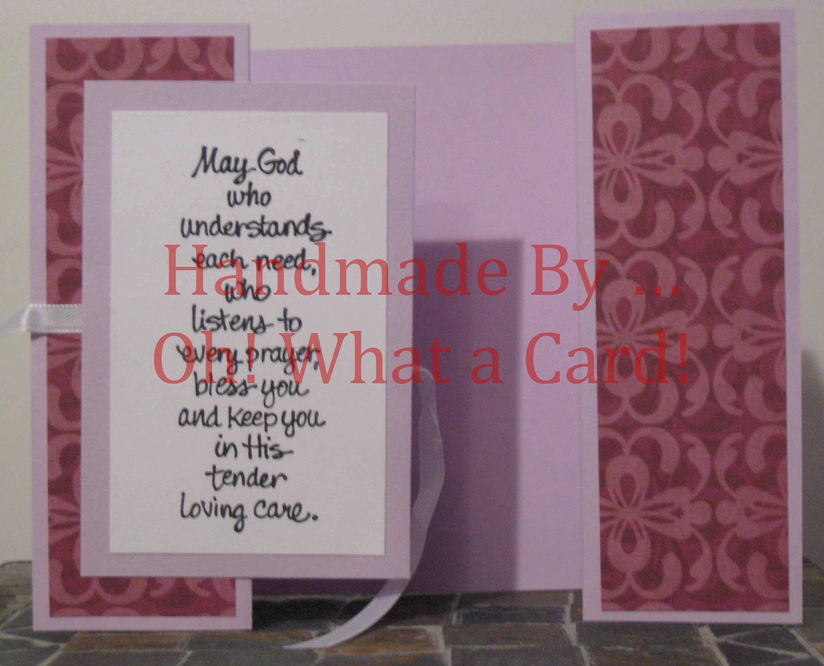 Violet 'TLC' Shutter-Fold Card