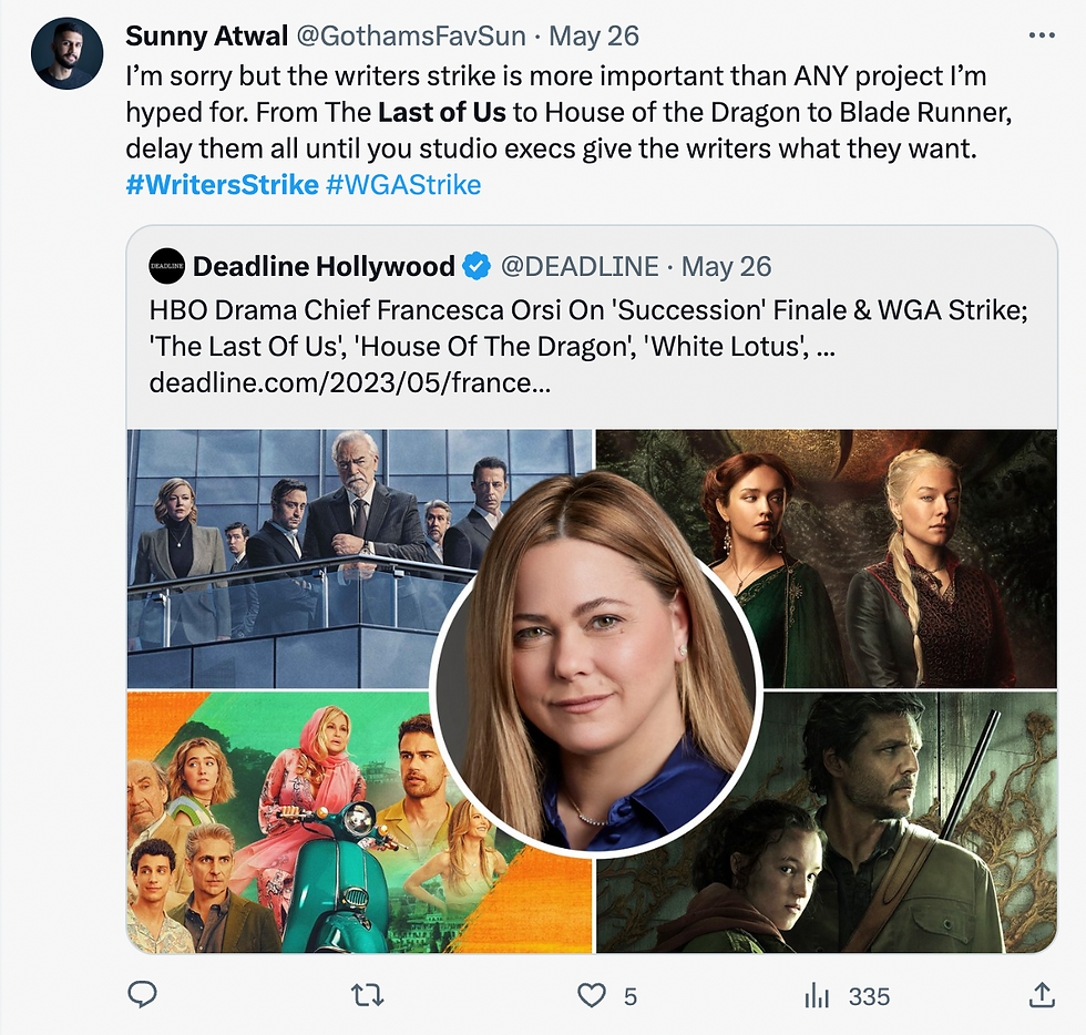 Outrage at Writers not getting what they deserved