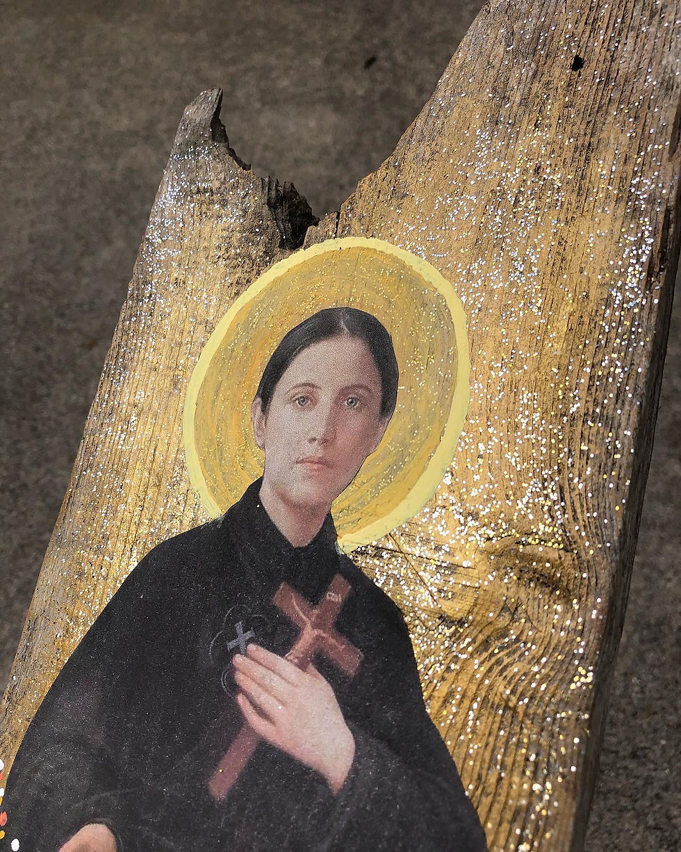 Thumbnail: Saint Gemma Galgani Wooden Wall Hanging