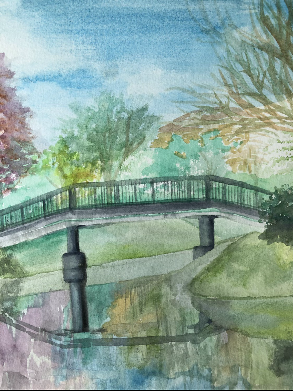 Thumbnail: Saint Mary’s College Lake Marian Watercolor