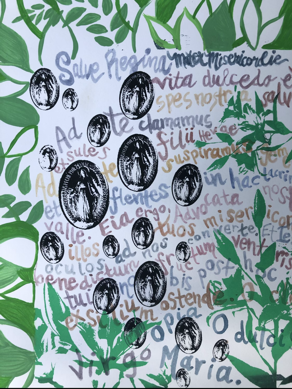 Thumbnail: Salve Regina Green Print #1