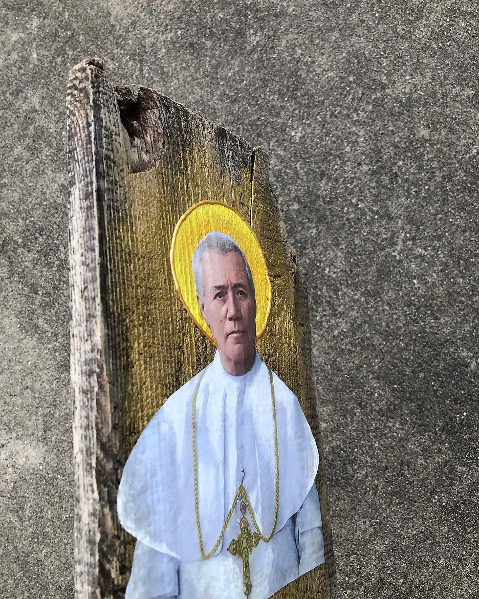 Thumbnail: Saint Pius X Wooden Wall Hanging