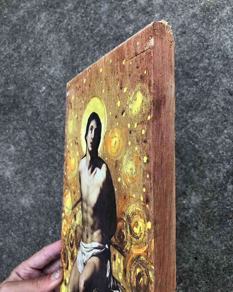 Thumbnail: Saint Sebastian Wooden Wall Hanging