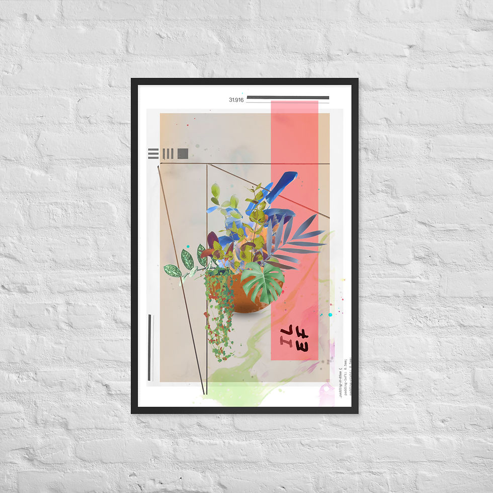 Thumbnail: MAINFRAME LEAVES #1 (FRAMED)