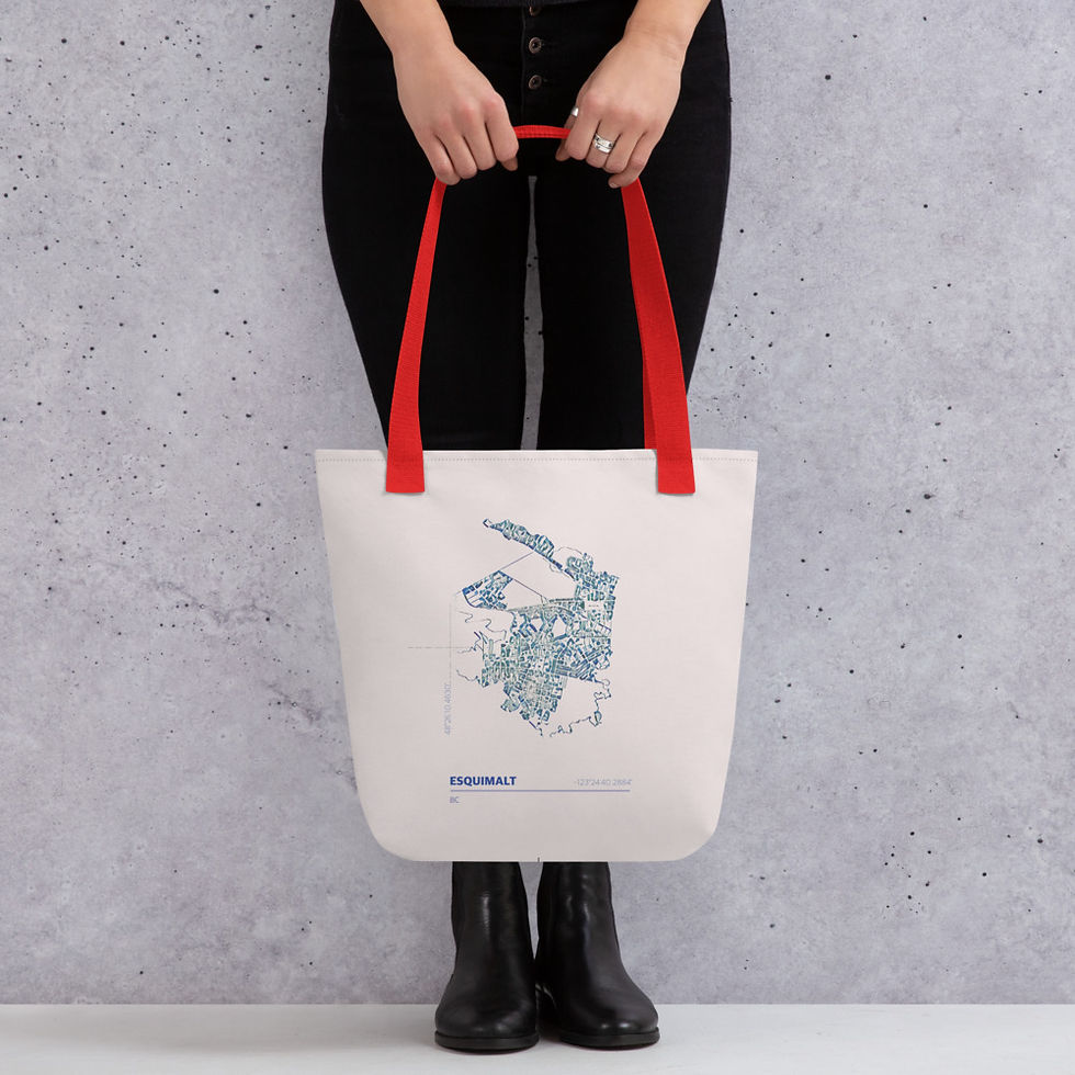 Thumbnail: ESQUIMALT MAP Tote bag