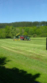 Grassilagebwerung mit Feldhäcksler