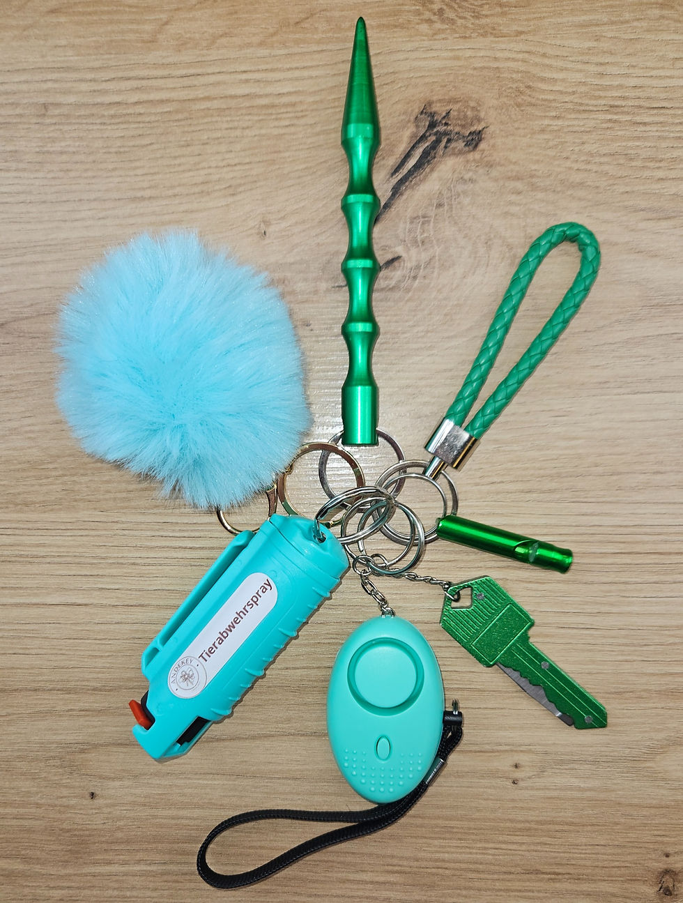 Miniaturbild: Selbstverteidigungs-Schlüsselanhänger | 7er-Set