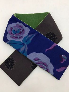 메이센(銘仙)의 에리마키(襟巻き)