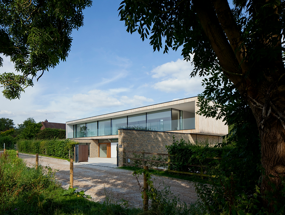 Clima Frio Hurst House vista con entorno