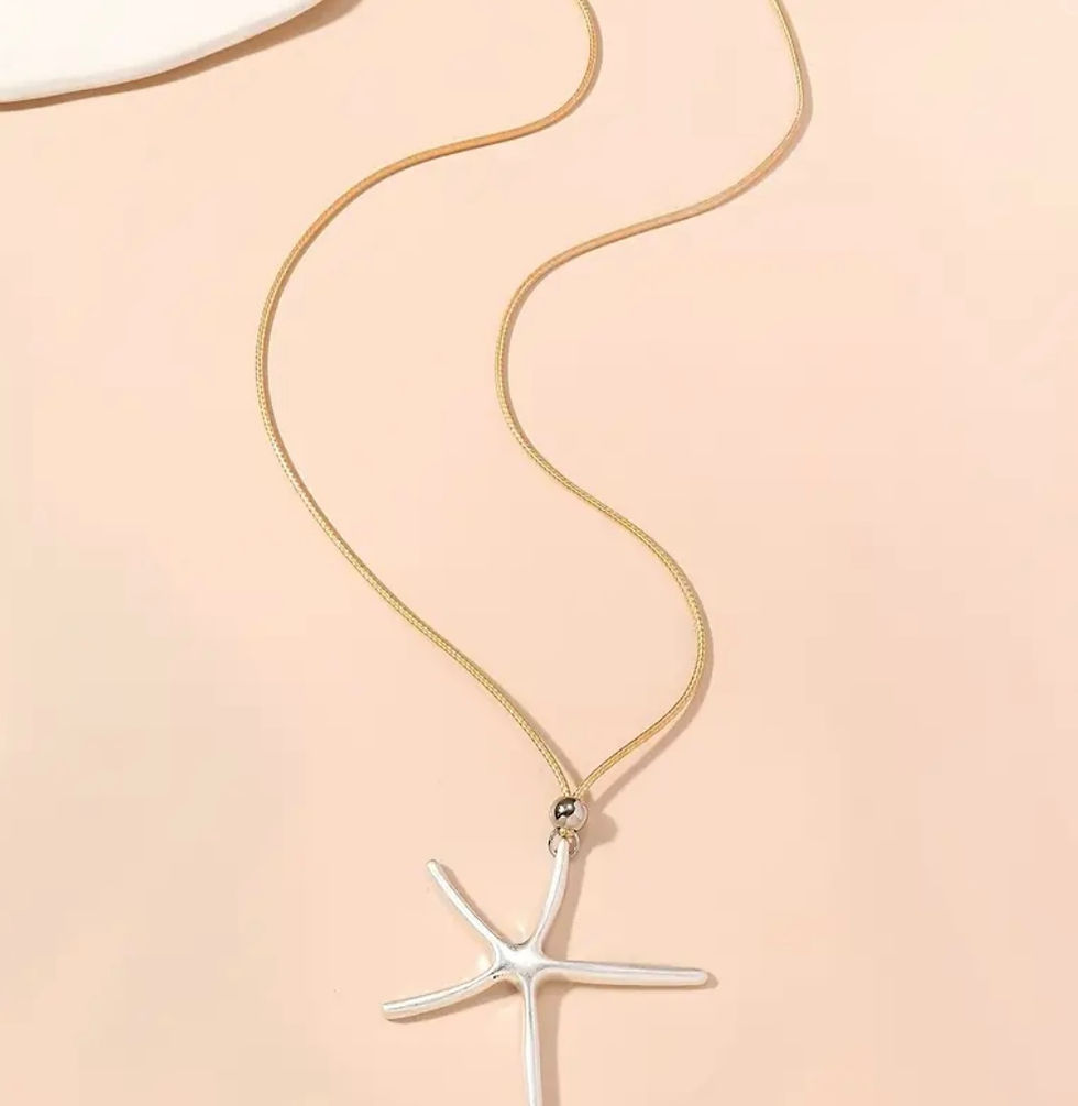 Thumbnail: Starfish Silver Necklace 