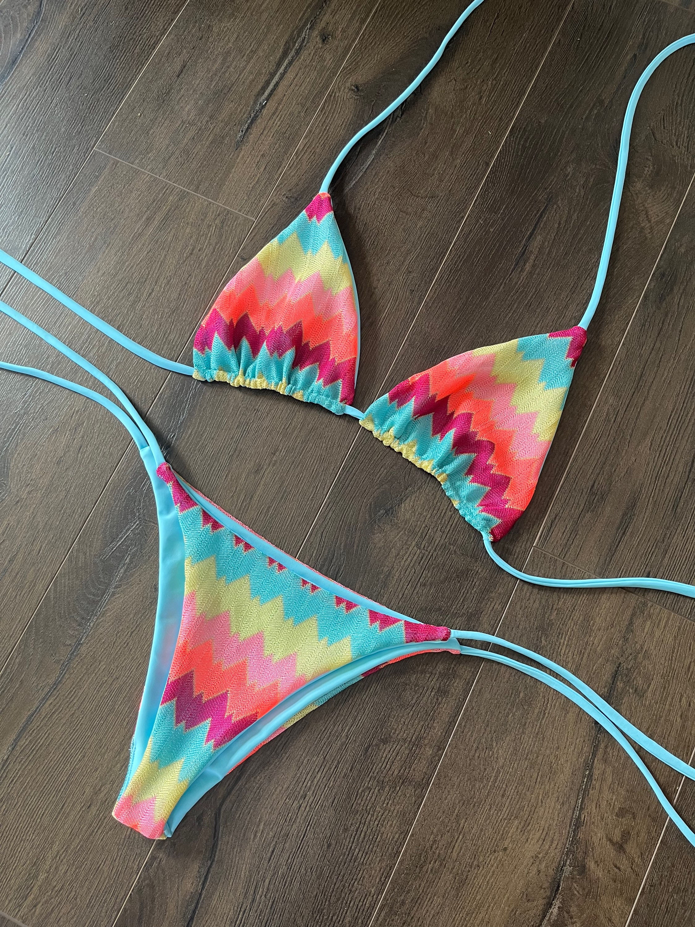 Rainbow Zig Zag Coast Bikini 