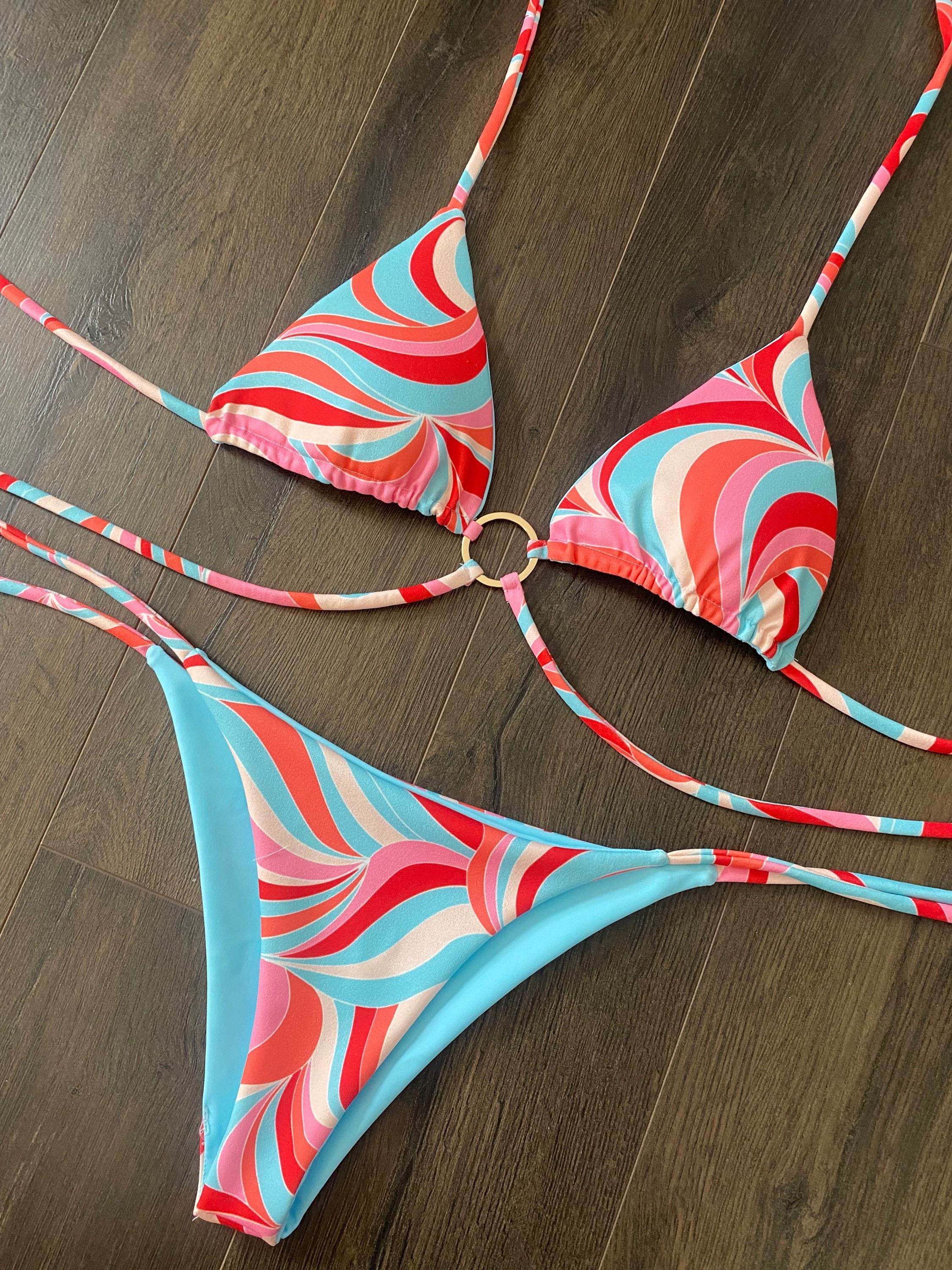 Laguna Bikini in Pink and Blue