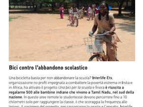 "Una bici per la scuola": l'iniziativa di Interlife sulle pagine di BC Magazine