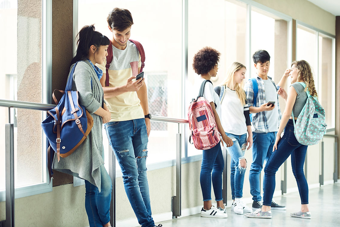 Students in Hallway