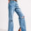 Thumbnail: High Waist Jeans With Split Hem in Vintage Wash