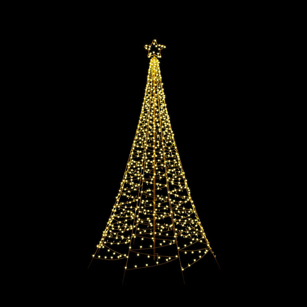 Thumbnail: Jingle Jollys Solar Christmas Tree 2.1m 320 LED Net Lights Xmas Trees Decoration