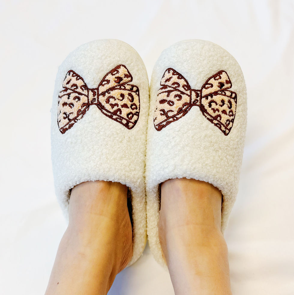 Thumbnail: Emily Bow Cozy Lounge Slippers