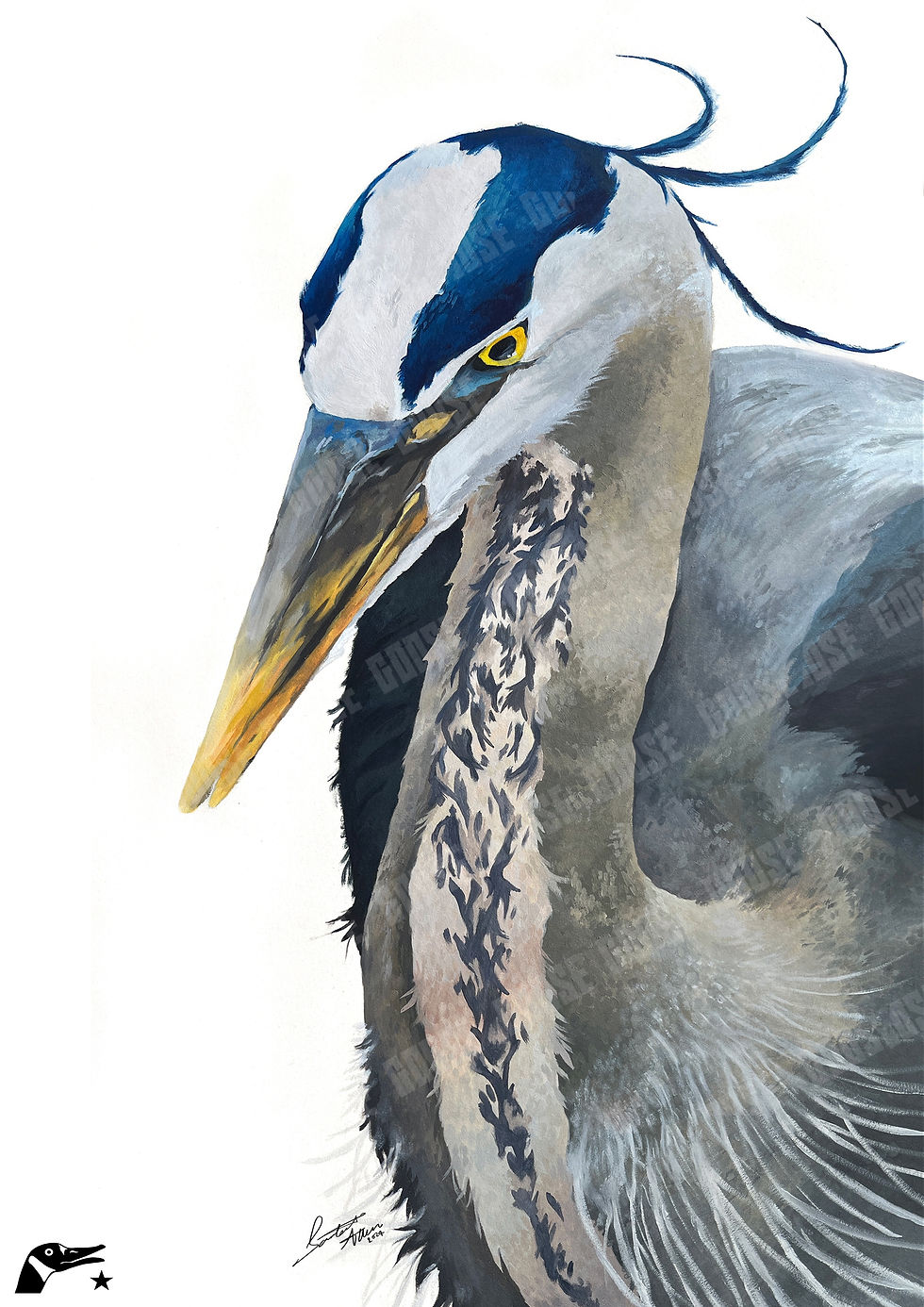 Thumbnail: Heron Hues Print