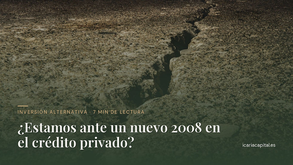 ¿Estamos ante un nuevo 2008 en el crédito privado?