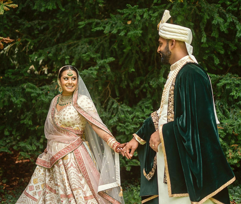 wedding couple working with VOW fitness