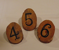 table numbers, wooden number, wooden table numbers,