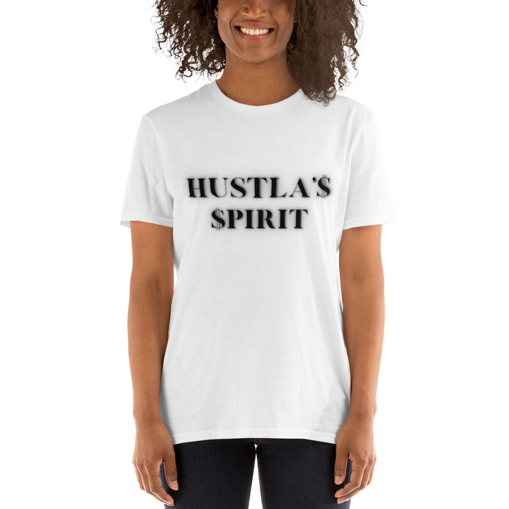 Hustla'$ $pirit (blk lettering) Short-Sleeve Unisex T-Shirt