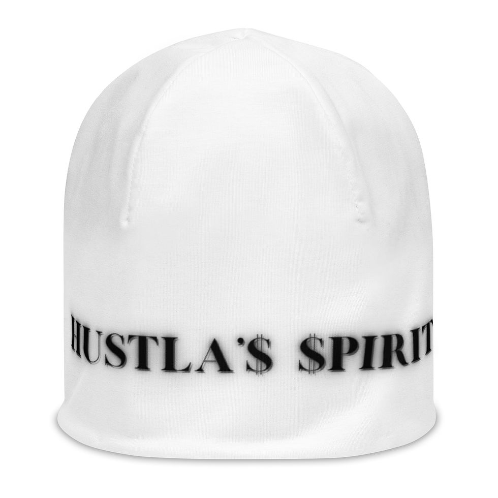 Hustla'$ $pirit All-Over Print Beanie
