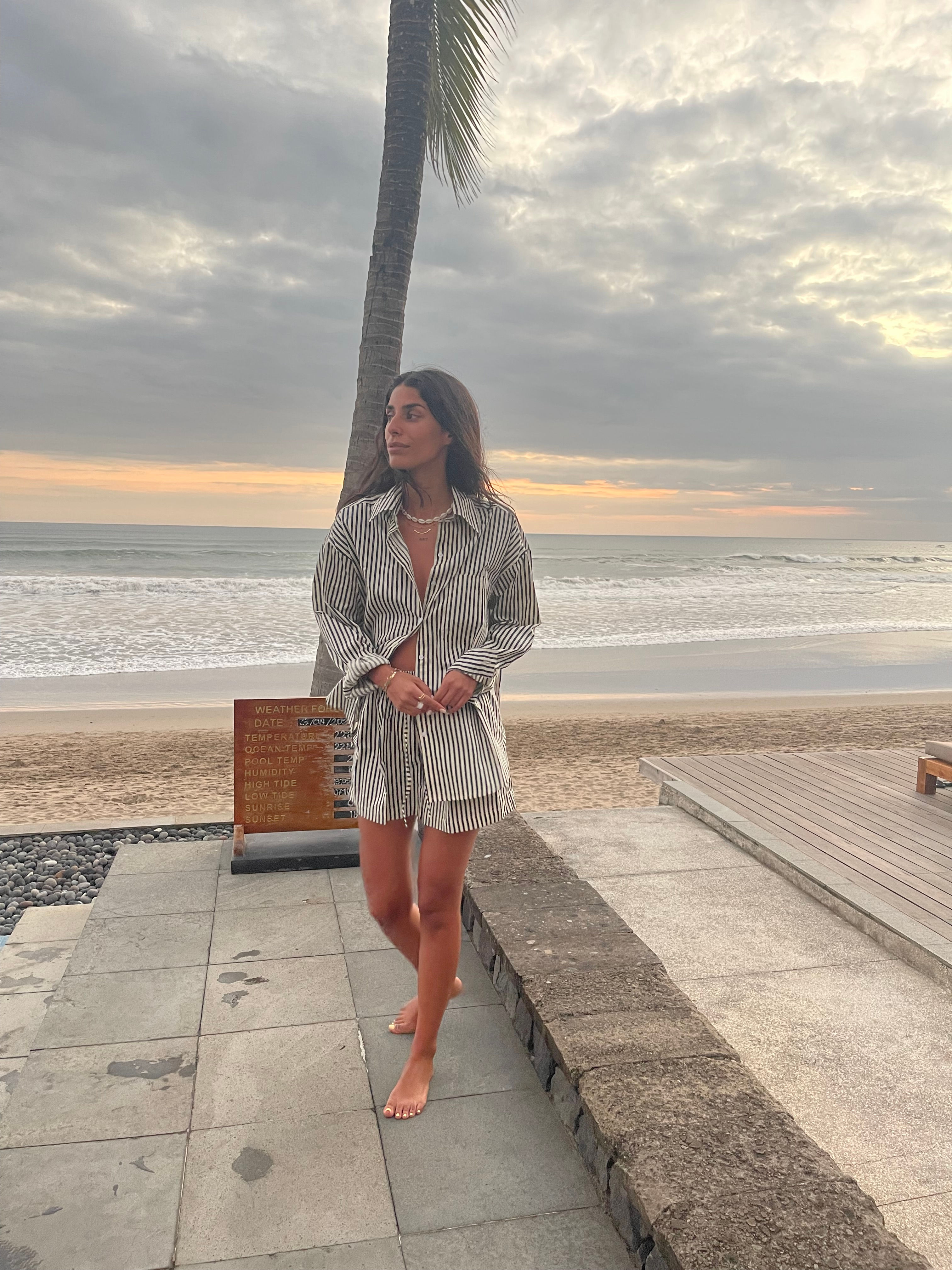 Midnight Stripe Cotton Shirt