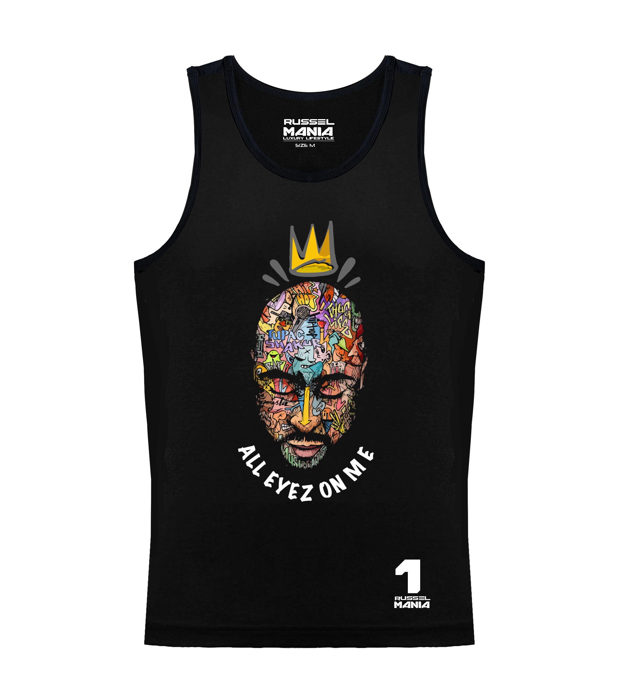 Tupac All Eyes Mens Vest
