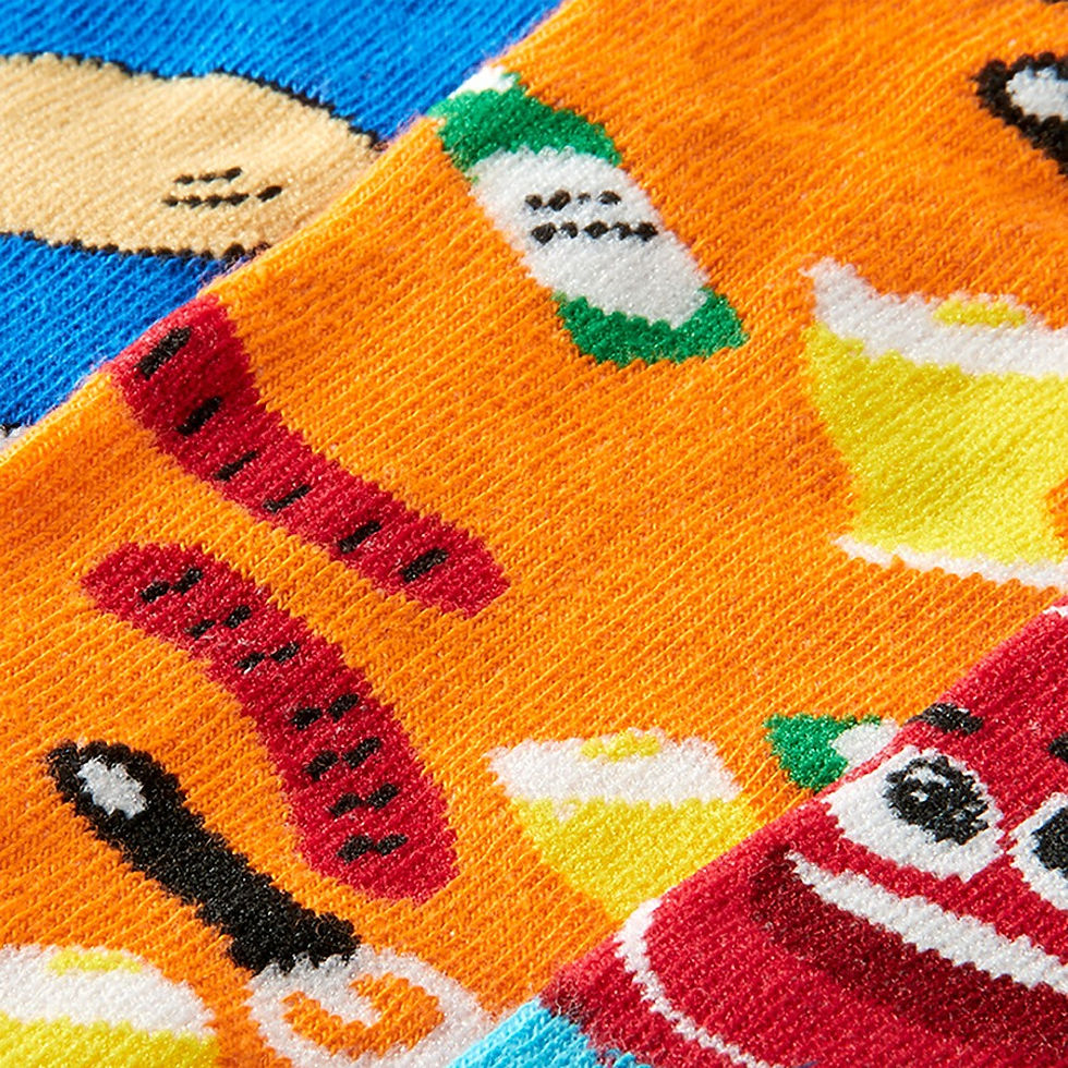 Thumbnail: 30 CAIXAS OFERTA MEIAS DIVERTIDAS FOOD SOCKS HOMEM