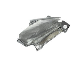 Fog lamp assembly molded from Howmin tooling: clear PC lens precisely fitted to chrome-plated bezel with zero gap