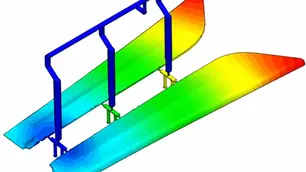 Mold flow analysis simulation used in DFM analysis for an automotive lamp mold