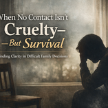 When No Contact Isn't Cruelty - But Survival