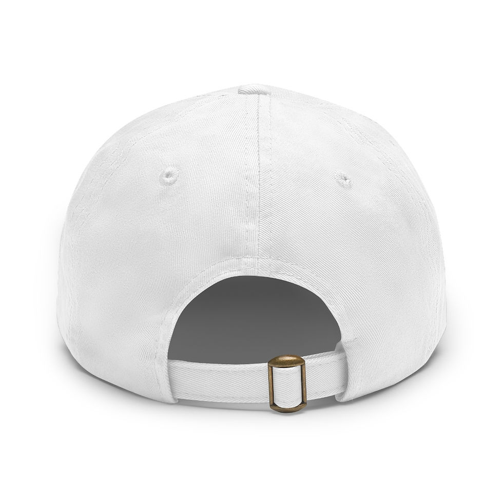 Thumbnail: Dad Hat with Leather Patch (Rectangle)
