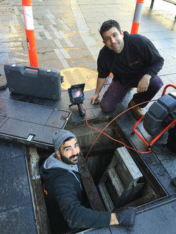 Sarkis with colleague Joe