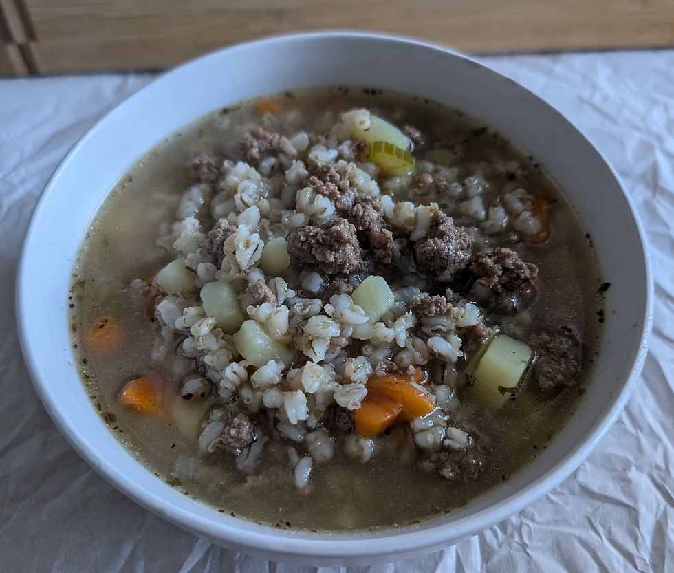 This hearty dish is the perfect solution for those chilly days when you just need a good bowl of soup. It’s the type of dish that can be thrown together into one pot and forgotten about until it’s time to eat.