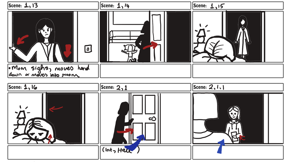 Live-Action Storyboard Example 1
