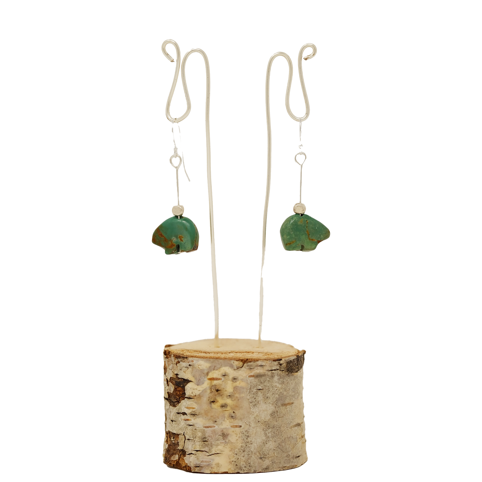 Rachel Dragon | Turquoise Bear Earrings | 1.75"