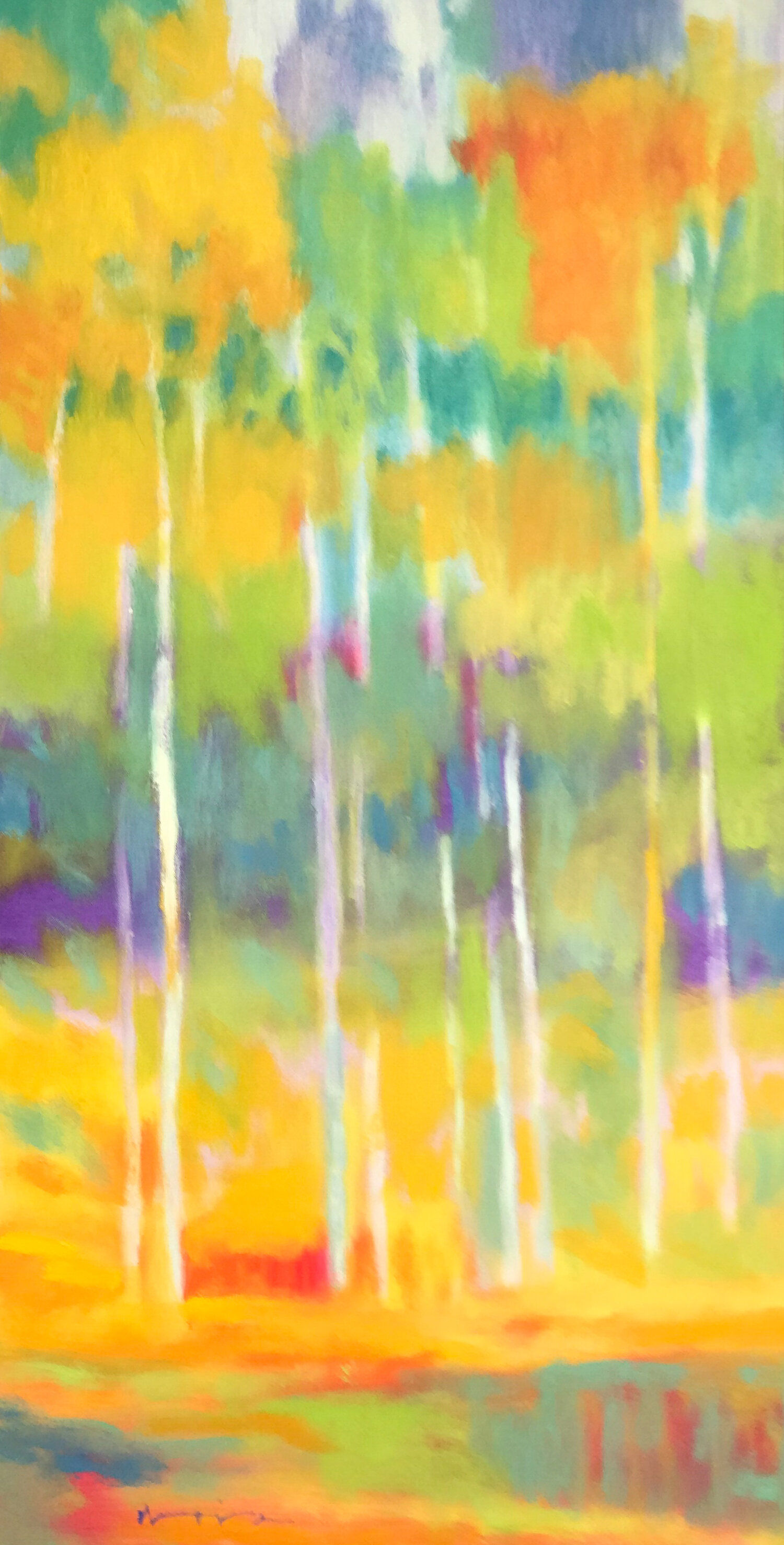 Marshall Noice | Through the Mist | Oil on Canvas | 48x24" | 5,600.