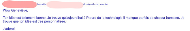 Témoignage d'une abonnée du Rituel Postal