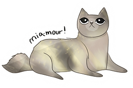 Autocollant illustré de chat créé par L'introvertie