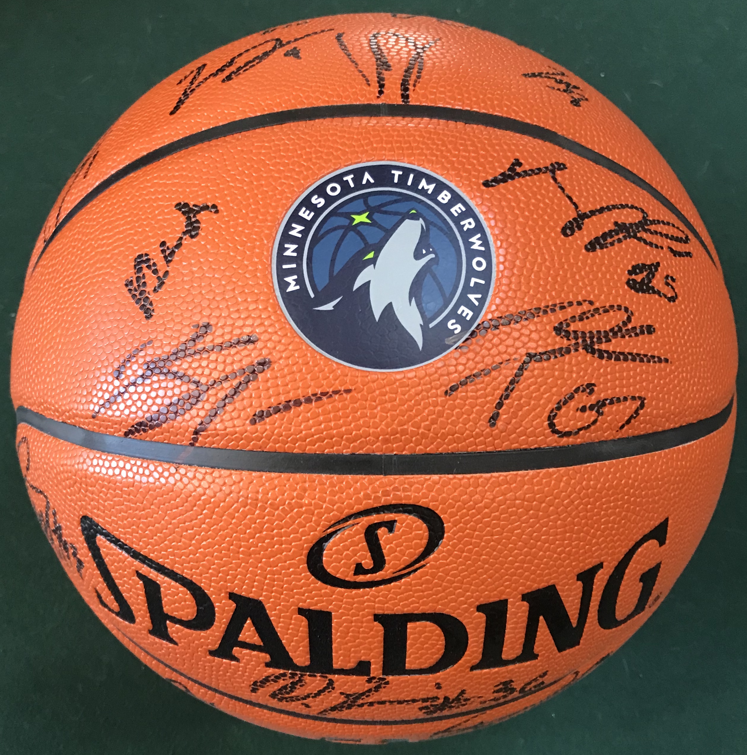 MN Timberwolves Autographed B-Ball