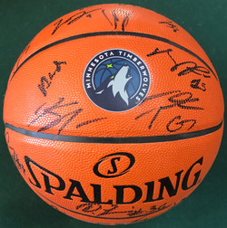 MN Timberwolves Autographed B-Ball