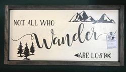 "Not All Who Wander Are Lost" Art