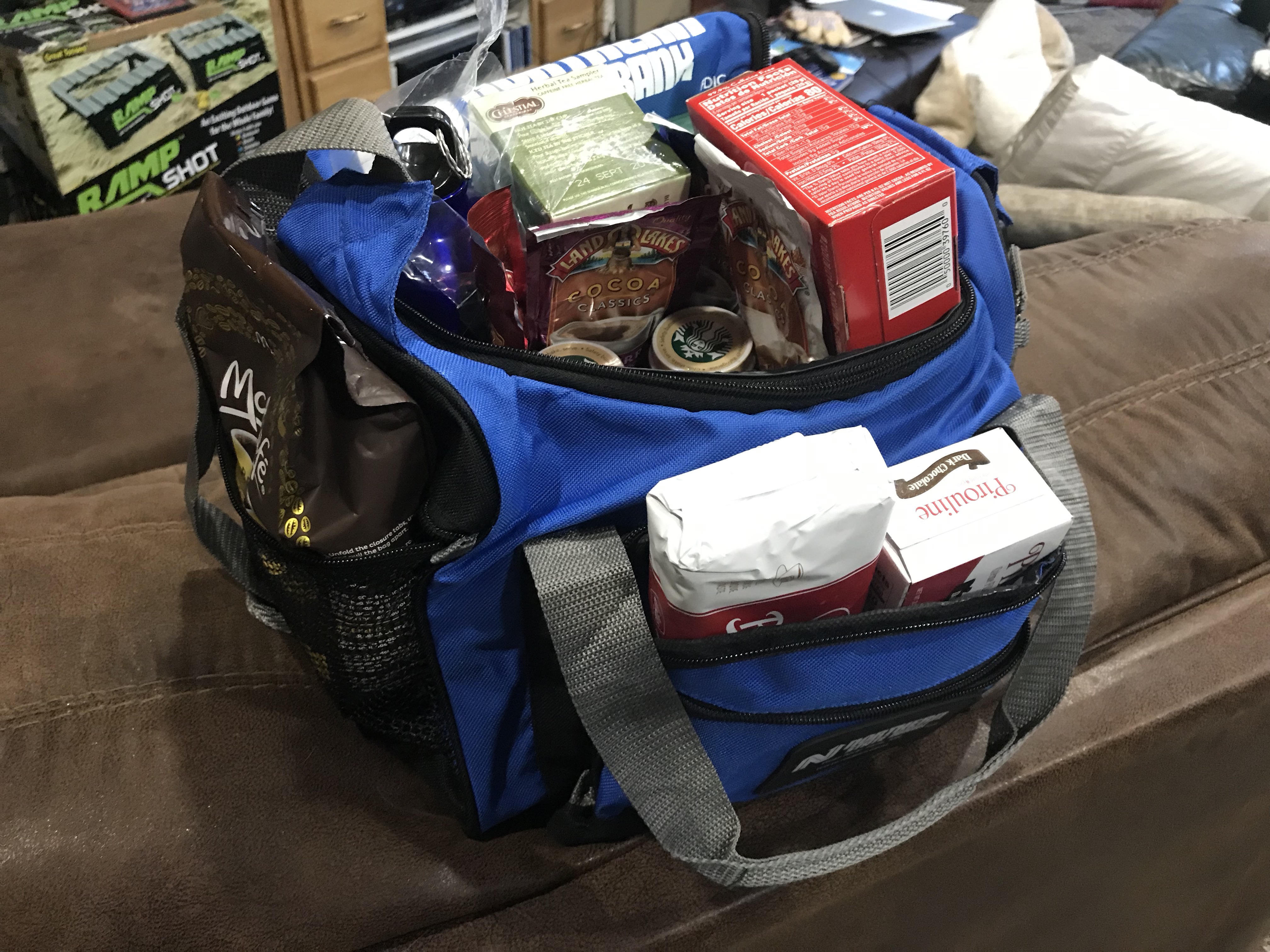 Soft Sided Cooler and Goodies